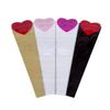 50pcs Single Flower Flower Packaging Bag Heart Shape Rose Packing Sleeve Bag  Valentine's Day