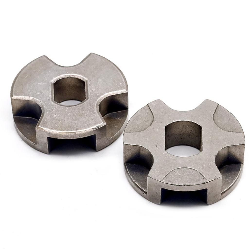 Высокопрочный профессиональный комплект из 2 звездочек для цепной пилы из нержавеющей стали для аксессуаров для электроинструмента с отверстием 10 мм и 12 мм