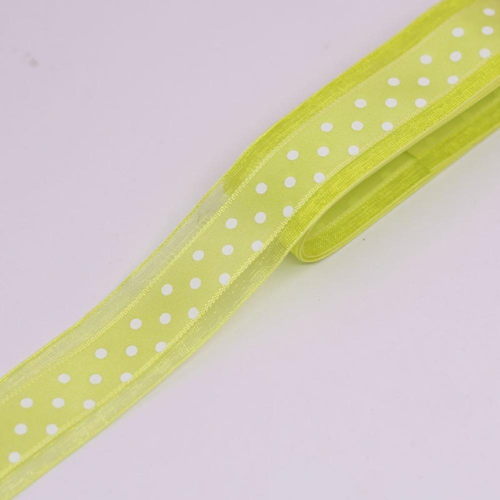 25mm 5meters Organza Ribbon Christmas Wedding Decor Hair Bow Chiffon Lace Ribbon Gift Bouquet Decoration DIY Sewing Fabric