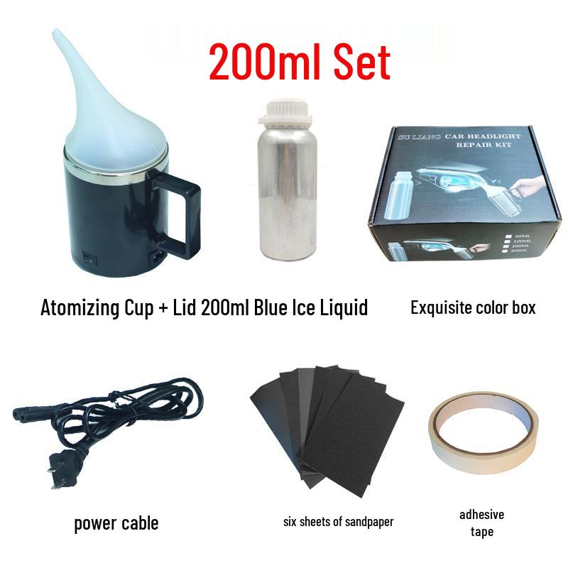 Набор для восстановления фар 90 г - Устраняет пожелтение, помутнение, царапины и трещины