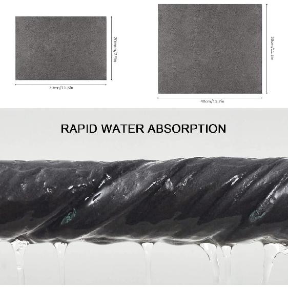 2Pcs Thickened Magic Cleaning Cloth, Streak-Free Miracle Cloth, Reusable Glass Microfibre Cleaning Cloth, All-Purpose Microfibre Towels