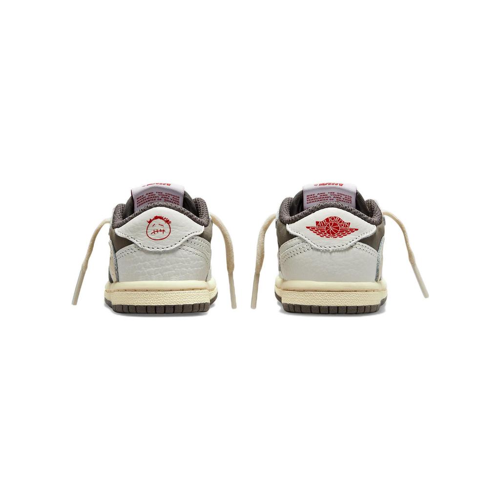 Кроссовки Travis Scott x Air Jordan 1 Retro Low OG TD Reverse Mocha Baby Brown Sail University-Red DO5441-162