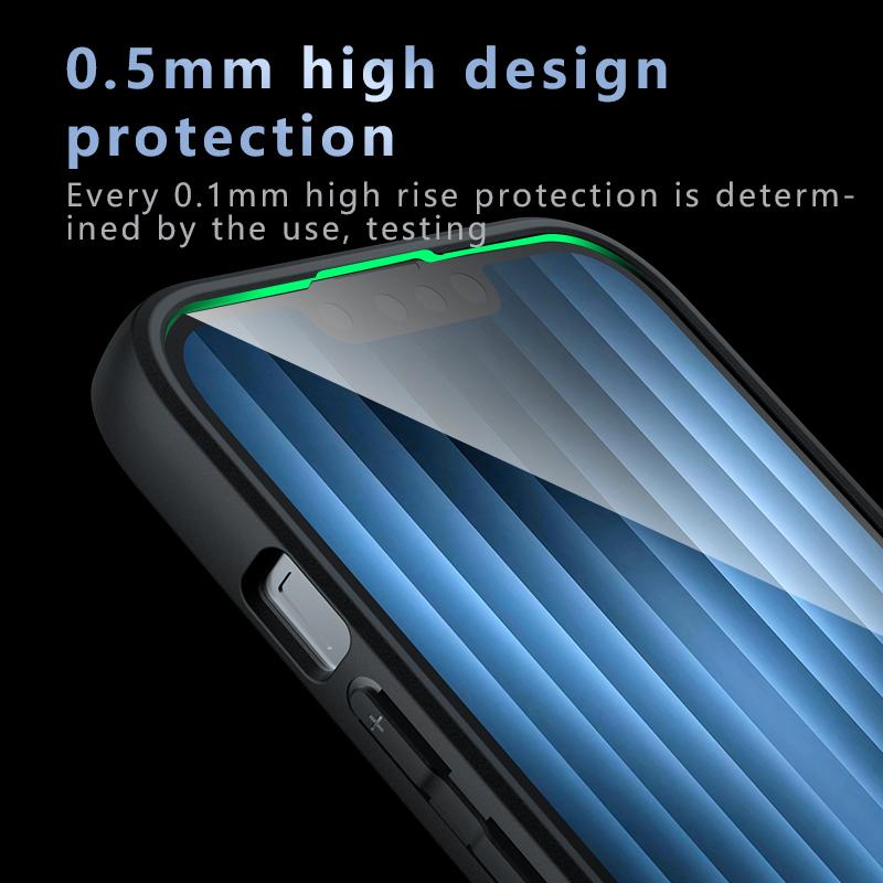 Чехол для iPhone 16e PC+TPU Матовый чехол для телефона с амортизирующей подушкой безопасности