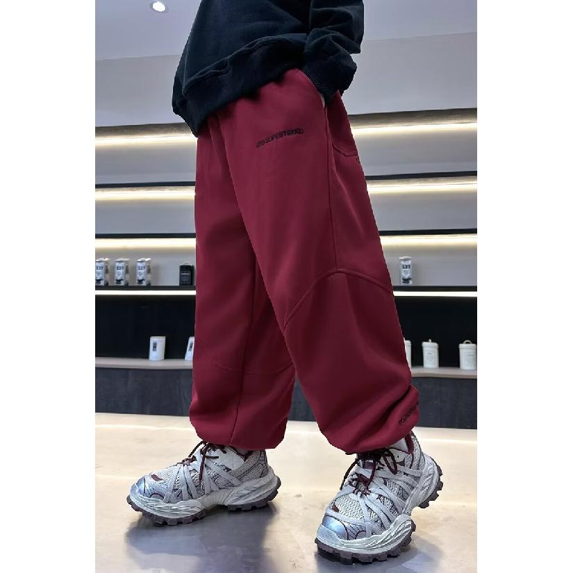 Брюки для мальчиков весна-лето-осень Брюки для детей и подростков Тонкие детские спортивные прямые брюки Модные брюки с тремя полосками Модные