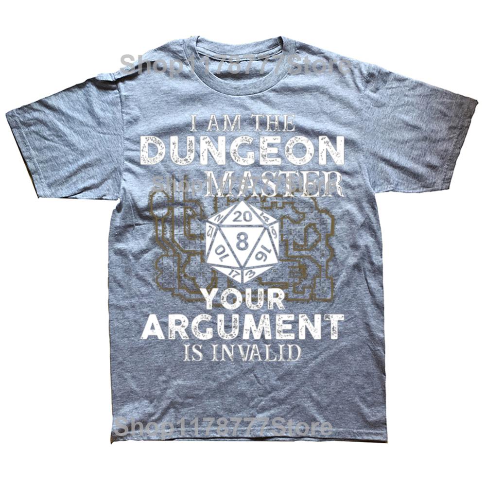 Смешные футболки Мастера Подземелий Dungeons and Dragons Хлопок Уличная одежда Короткий рукав Подарки на день рождения Мужская одежда Оверсайз футболка