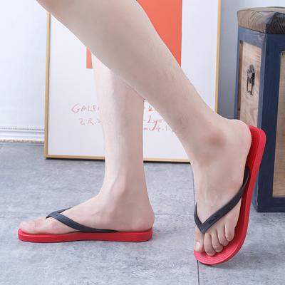 Модные летние шлепанцы-вьетнамки ПВХ Нескользящие Износостойкие Сквозные Купальные Домашние Комнатные Уличные Повседневные Туфли