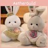 Cute Dress Plaid Cartoon Rabbit Plush Toy For Children Gift And Decoration Room