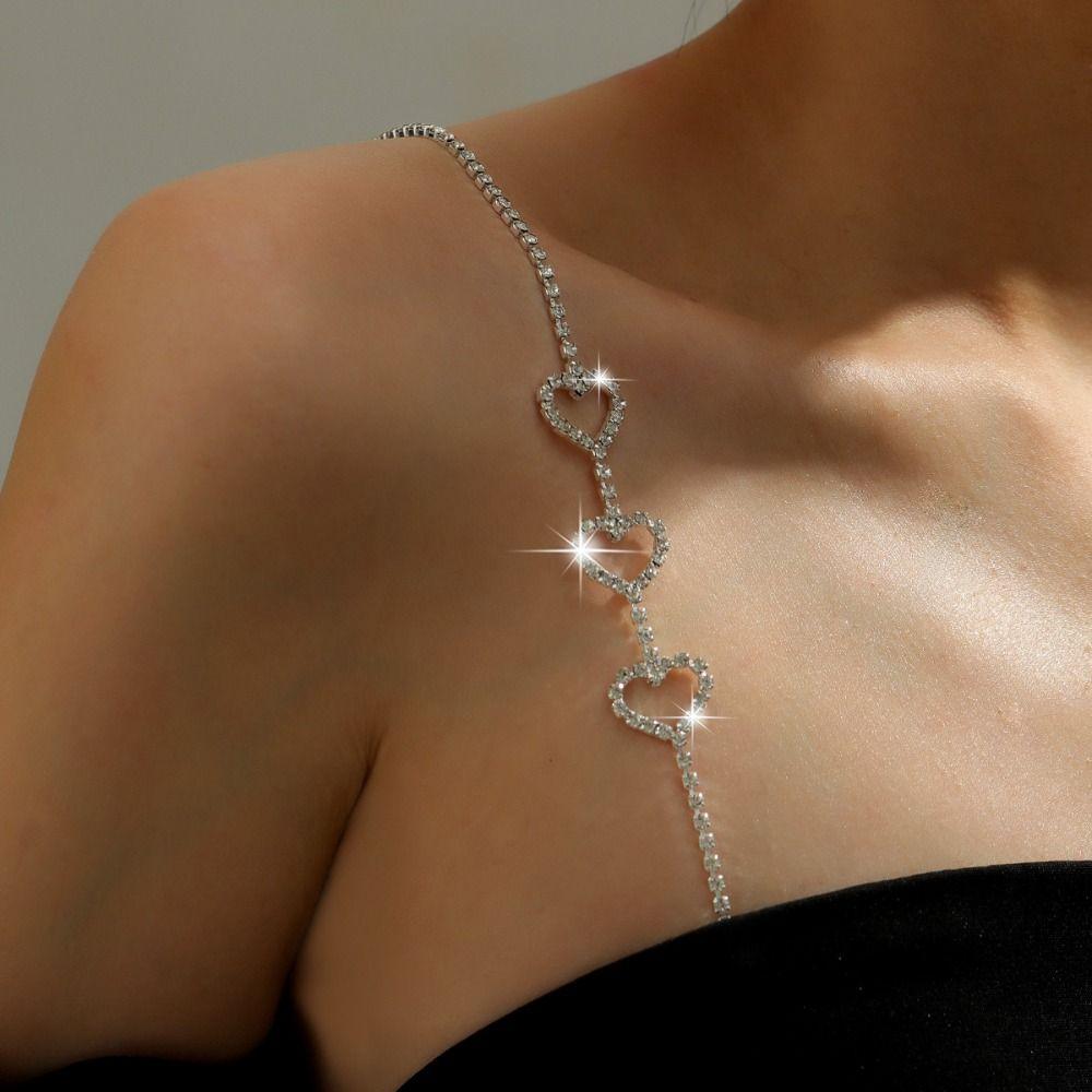 Removable Shoulder Straps Crystal Shoulder Belts Creative Bra Straps  for Women