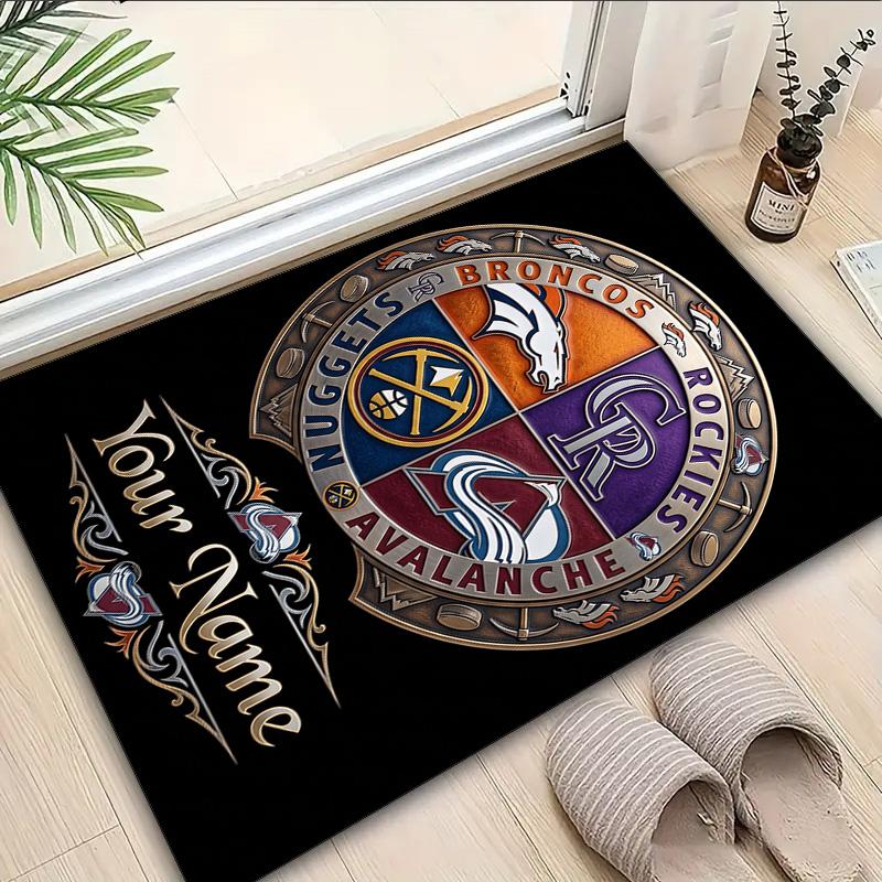 Custom Name Rug Rockies Baseball Area Rug Suitable for Indoor And Outdoor,Carpets for Homes, Offices,Living Rooms,Home Decor,Christmas Gift