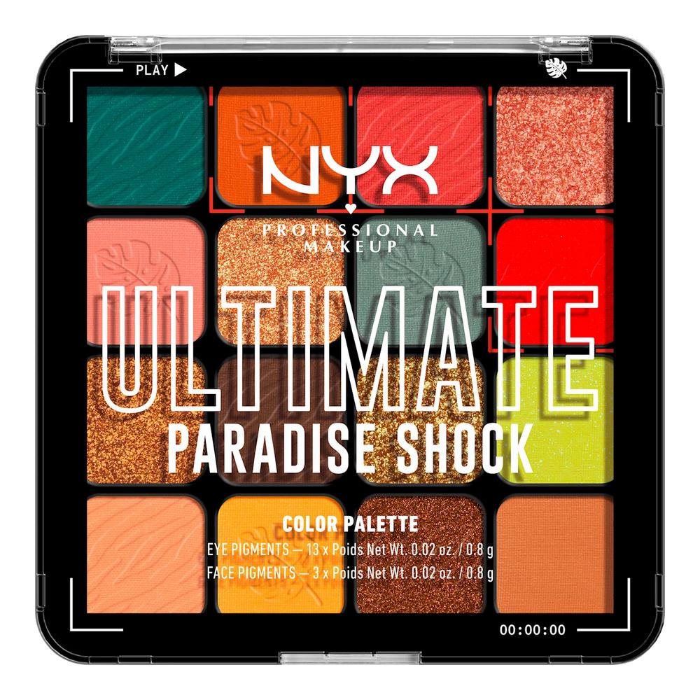 Палетка теней Nyx Ultimate Shadow Palette Paradise Shock 12,8 г