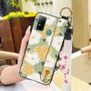 Dirt-resistant Silicone Phone Case For Doogee N30 Waterproof Kickstand Flower Oil Painting Fashion Design Phone Holder