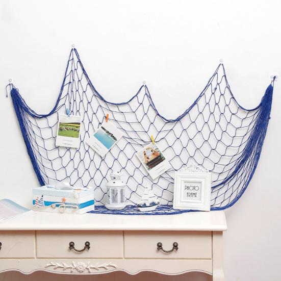 Mediterranean Fishing Wall Decor Wall Decor Ornamental Netting Net for Beach Parties Nautical Themes And Baby Showers