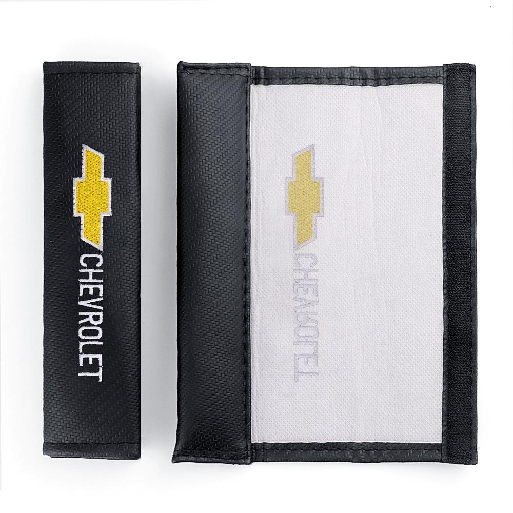 AABHE1 1/2pcs Adjustable Car Seat Safety Belt Cover Shoulder Strap Covers for Chevrolet Silverado Trailblazer Suburban Onix Colorado