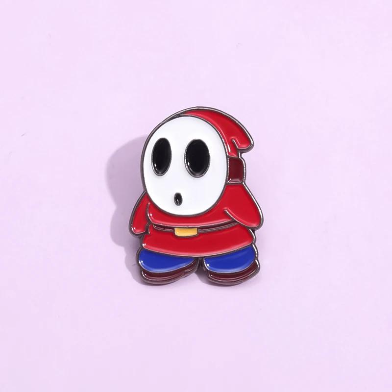 Новая Модная Брошь Застенчивый Призрак Значок Мультяшный Игровой Персонаж Булавка Аксессуары для Фанатов Подарок Горячая Распродажа Оптом