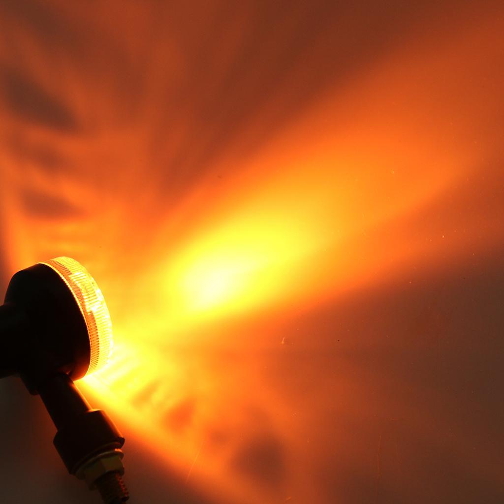 12V Универсальный мотоциклетный указатель поворота Круглый индикаторный фонарь Тип 2