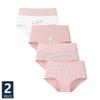 2Pcs Breathable Panties Cotton Women's Underwear Briefs Print Female Lingerie Size M-XXL