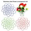 6'' Diameter Flower Frog Floral Grid Flower Cuttings Holder Stainless Steel Wire