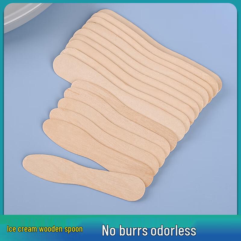 Hanyou Disposable Ice Cream Wooden Spoons
