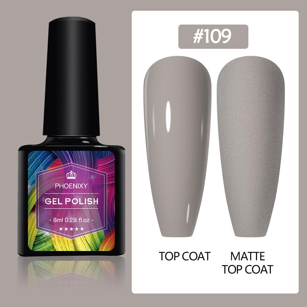 PHOENIXY 8 мл гель-лак для ногтей, полуперманентный гель, блестящий гель, отмачиваемый блестящий стартовый набор, маникюрный набор для маникюрного салона