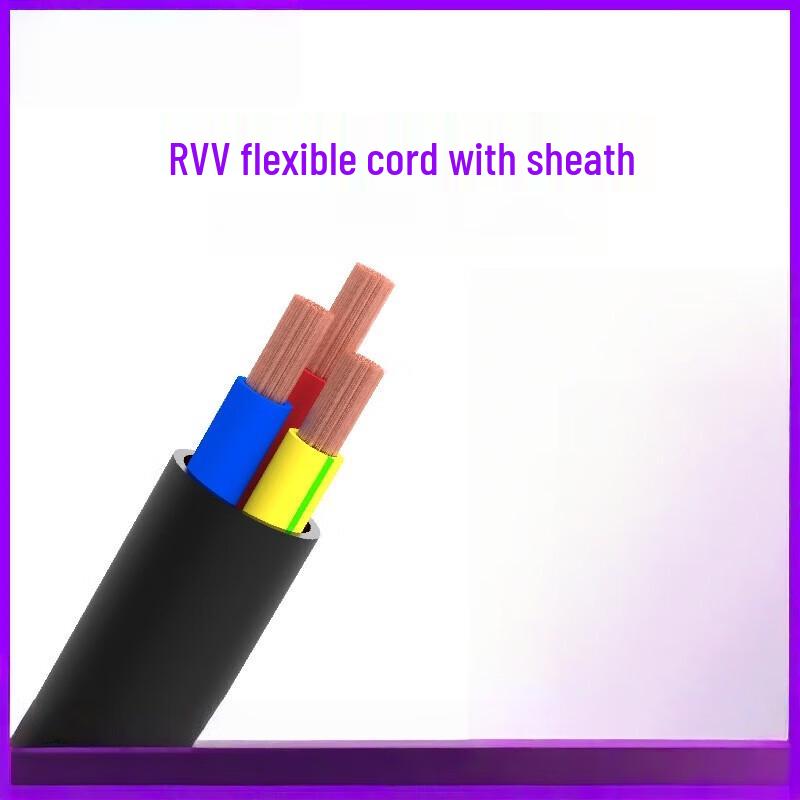 Li Xian 3x2.5mm² Black Soft PVC Electrical Cable