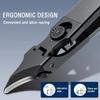 Professional Slanted Nail Clippers Super Sharp Stainless Steel Wide Opening Anti-Splash Toenail Clipper for Nails Manicure Tool