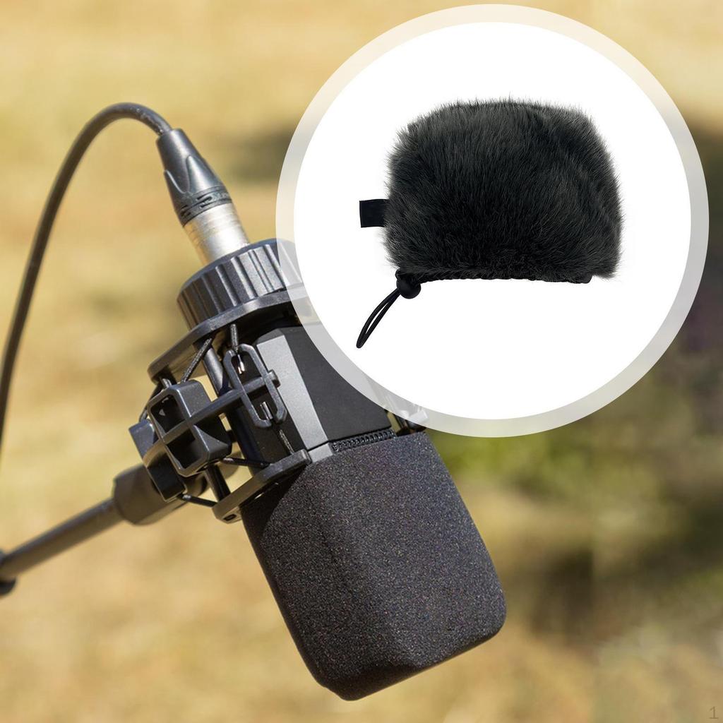 Windscreen Mic Cover Easy to Use Practical Compact Wind for Interview Indoor Outdoor