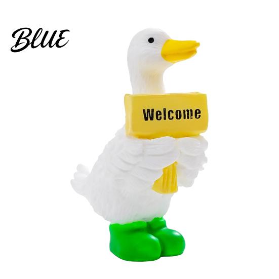Creative Car Console Decorations Mini Garden Duck Figurine, Cute Farm Dolls, Small Desktop Ornaments Dashboard Figurines, Micro Landscape for