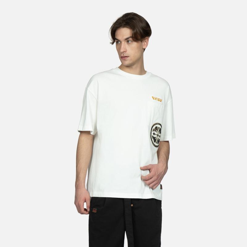 Evisu Свободная футболка мужские топы 2ESHTM3TS583LFCT