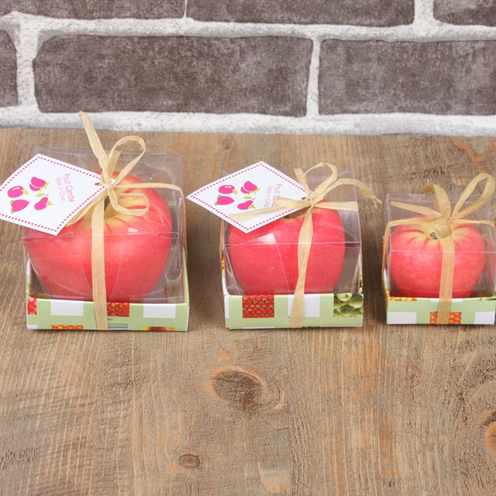 Apple Shaped Candle Aromatherapy Candles Gifts, Rosh Hashanah Red Apple Candles Table Decorations for Christmas Party Home Decor
