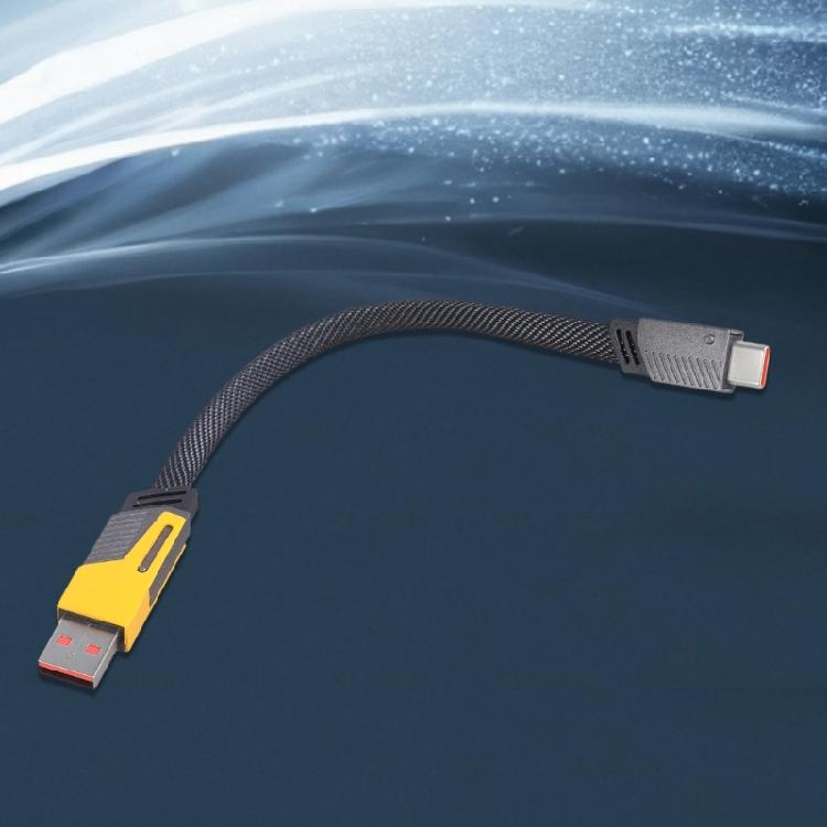 Шнур питания для быстрой зарядки 65 Вт Type C + USB на Type C Кабель для передачи данных 2-в-1 С дизайном Скорость передачи 480 Мбит/с 25/50 см