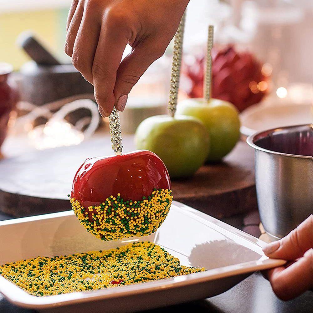 Rhinestone Crystal Fruit Skewer Sticks Bamboo Cake Chocolate Caramel Sticks Apple Sticks Christmas