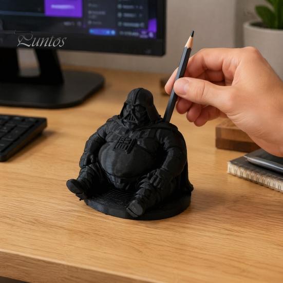 Крутые Офисные Настольные Украшения 3D Печатный Держатель для Ручек в Виде Самурая для Карандашей и Кистей, Креативные Нишевые Подарки для Кинофанатов, Настольный Органайзер, Уникальная Броня