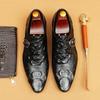 VIP Exclusive Crocodile Pattern Genuine Leather Men's Formal Dress Shoes