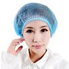 10PCS/Set Disposable Hair Shower Cap Non Woven Pleated Anti Dust Hat Hotel Salon Supplies Set Blue Color