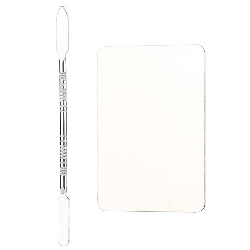 Набор палитр из нержавеющей стали для нейл-арта и макияжа для тональной основы и теней для век