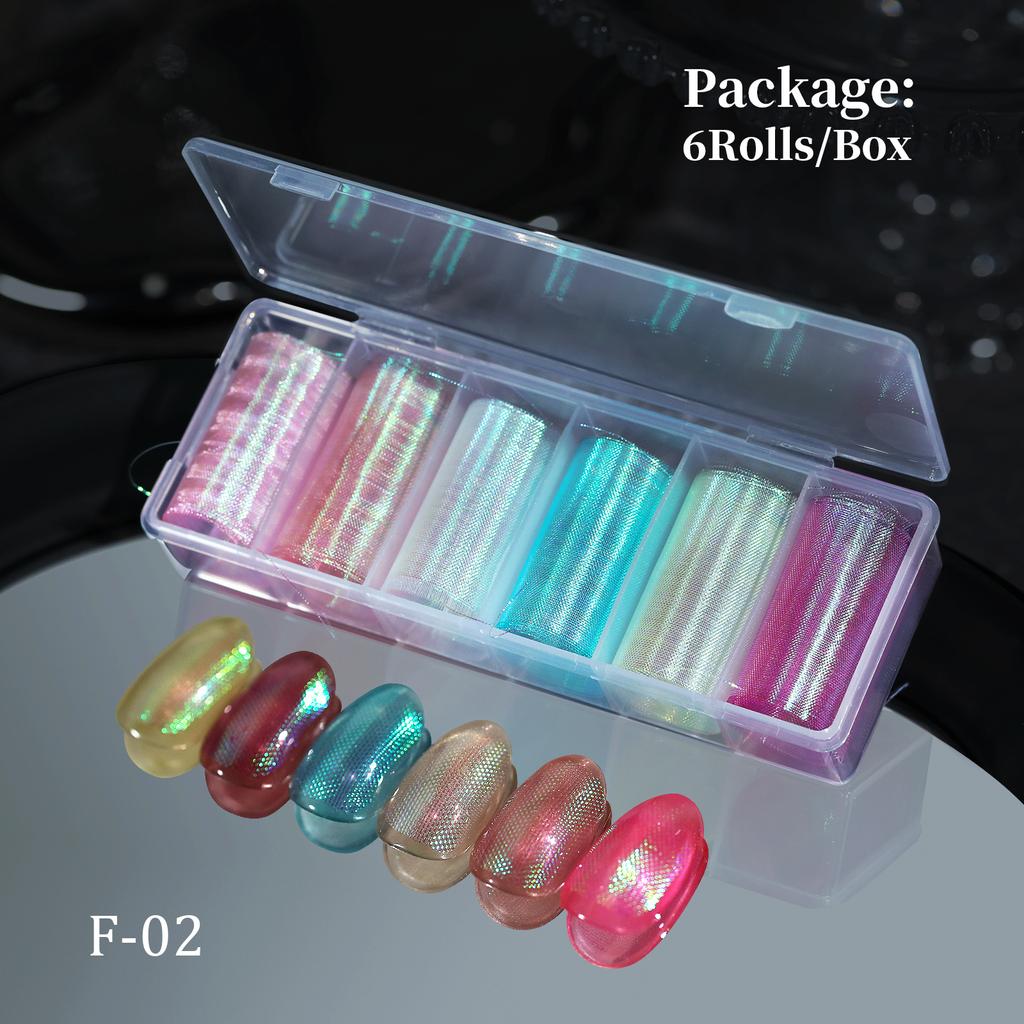 Маникюр из шелковой сетки «Весенняя и летняя симфония», изысканная трехмерная многоцветная сетчатая пряжа, маникюр с узором «рыбья чешуя», маникюрный материал