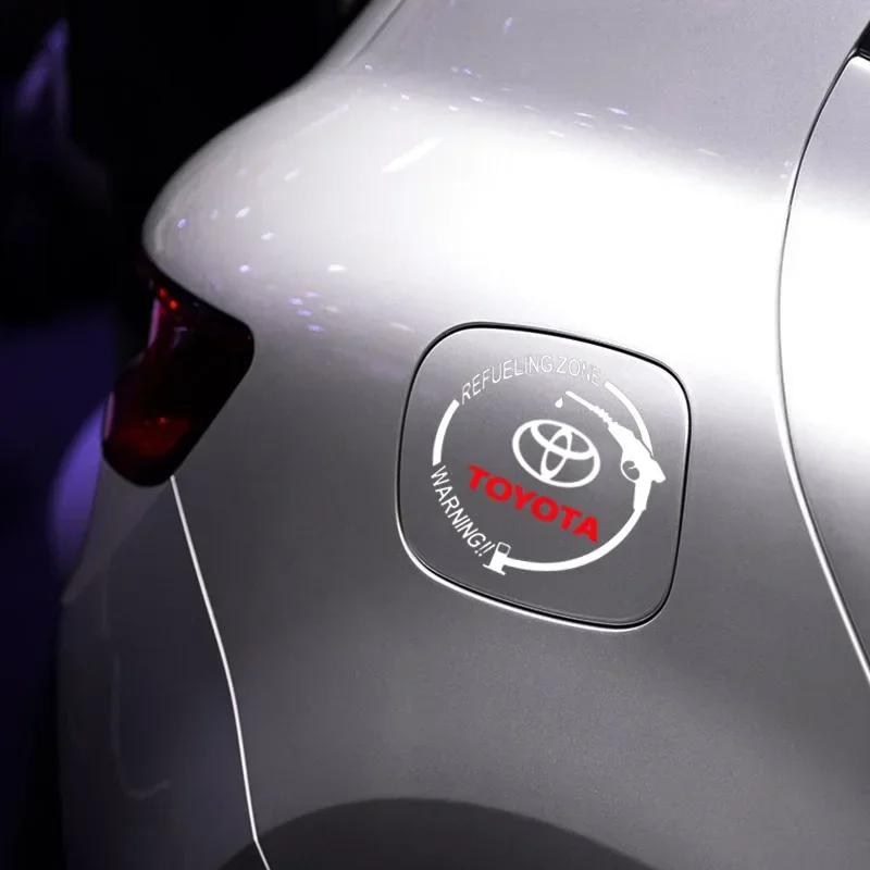 Виниловая светоотражающая наклейка на крышку бензобака с автомобильным значком, аксессуары для Toyota TRD E150 E120 Land Cruiser 200 Chr Corolla Yaris Rav4