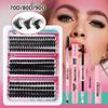 216 Clusters D Song Single Cluster False Eyelashes 12-18Mmdiy Segmented Grafting Plume Thick Eyelashes