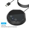 Настольный USB-спикерфон для конференций Микрофон 360 градусов Всенаправленный Конденсаторный Plug & Играть на ПК Компьютер Микрофон Поддержка   Динамик Сенсорный Датчик