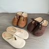 Мори ретро круглый носок ремешок накладные полутапочки для женщин, уродливые и милые, Мэри Джейн теплый мешок голова тапочки для дома