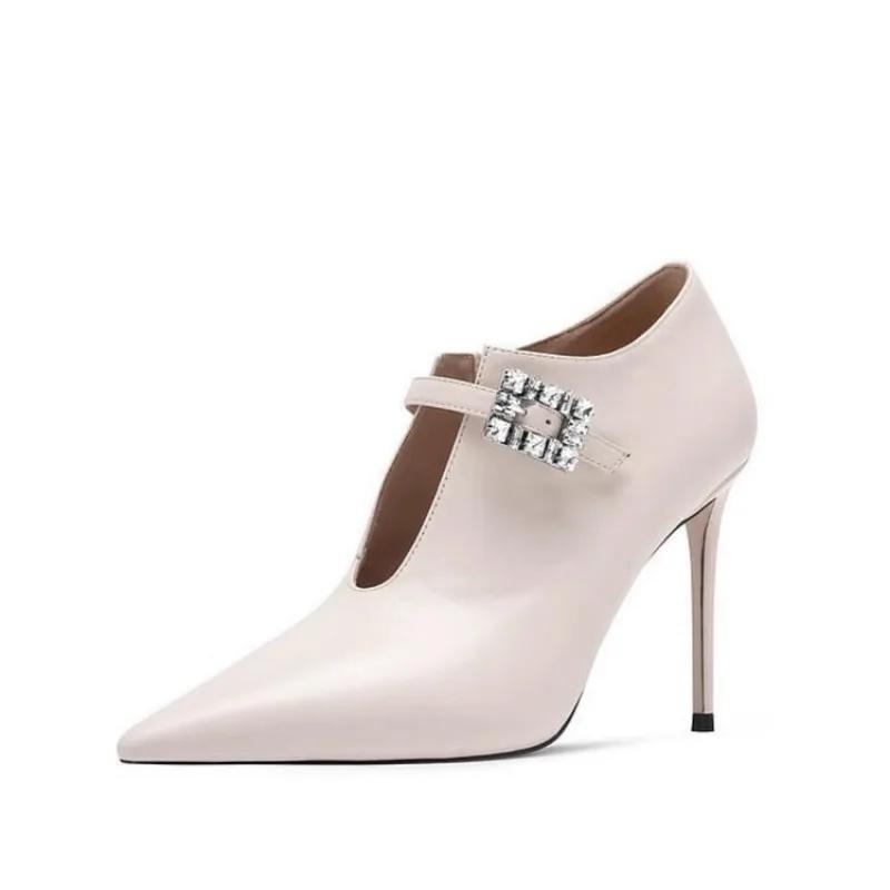 Мода Европейская Американская Мода Черные Женские Туфли на Высоком Каблуке Свадебное Платье Невесты Банкет Модная Вечеринка Сексуальные Туфли-Лодочки Размер 35-45