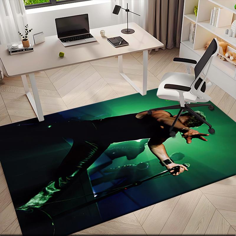 1pc The Golden Legend of Johnny Hallyday Carpet Rug for Living Room Bedroom Home Sofa Decoration,Kids play Non-slip Floor Mat