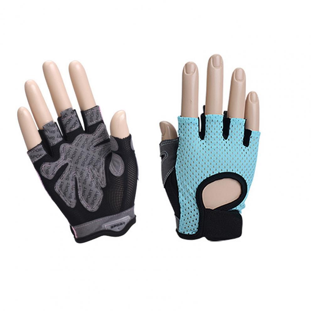 Перчатки с противоскользящей подушечкой. Дышащие перчатки для тренировок на половину пальцев с полной защитой ладони для тяжелой атлетики. Нескользящие для улучшенных навыков.