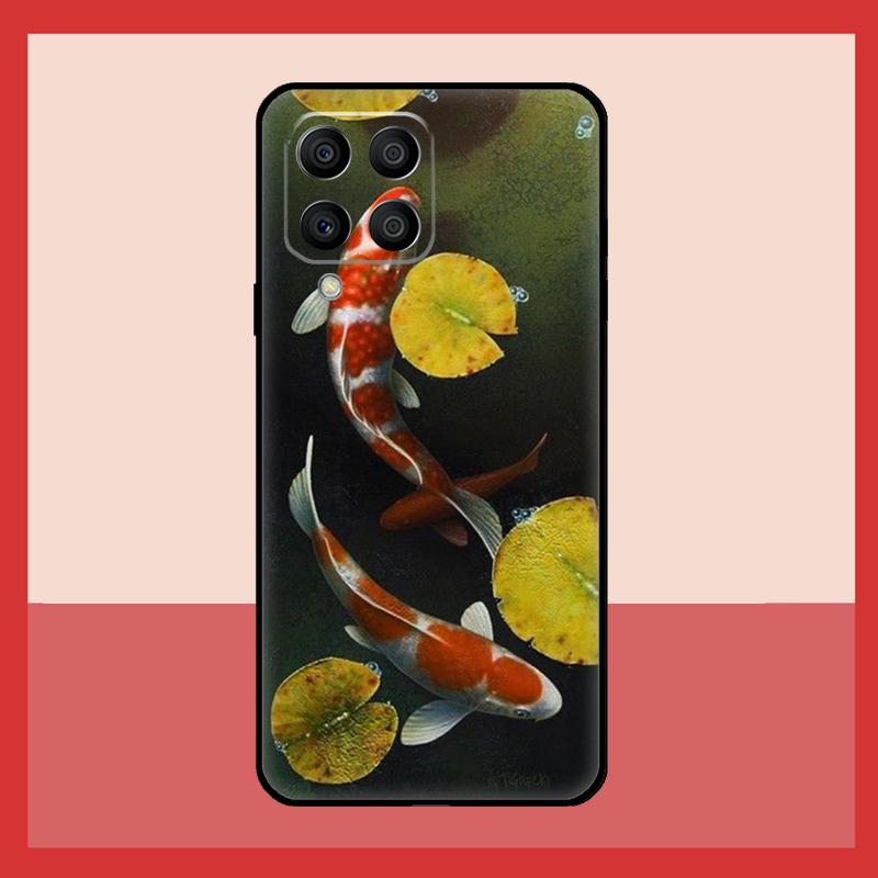 Чехол с китайскими карпами Кои для Samsung Galaxy M56 M12 M06 M32 M52 M35 M55 M15 M11 M13 M14 M16 M36 M31 M53 M34 M54