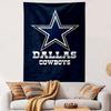 Dallas Cowboys Logo Tapestry Wall Hanging, NFL Football Star Art, Sports Wall Decor for Bedroom Living Room Man Cave