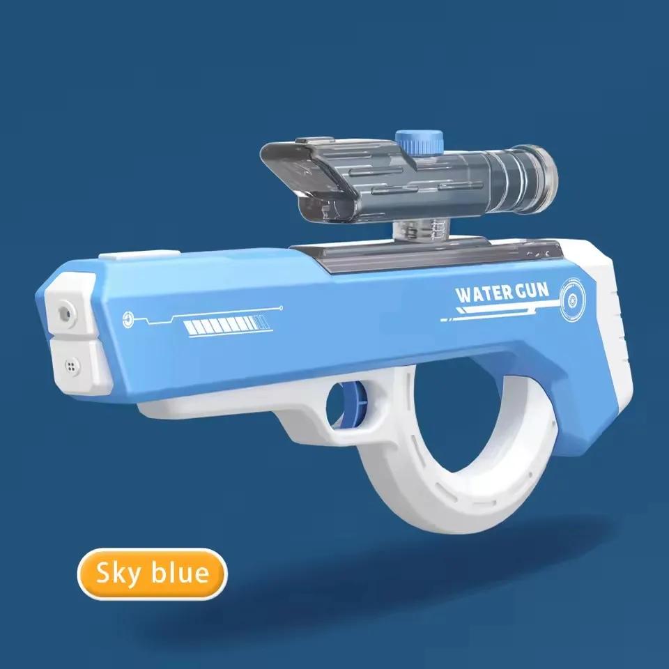 Нетоксичный электрический водяной пистолет, автоматическое всасывание воды, водяной пистолет, автоматическая непрерывная стрельба, водяной пистолет-брызгалка, игрушка для пляжа, открытого бассейна
