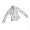 1/6 Scale White Long Sleeve Shirt Top Clothes for 12 Inch Action Female Body