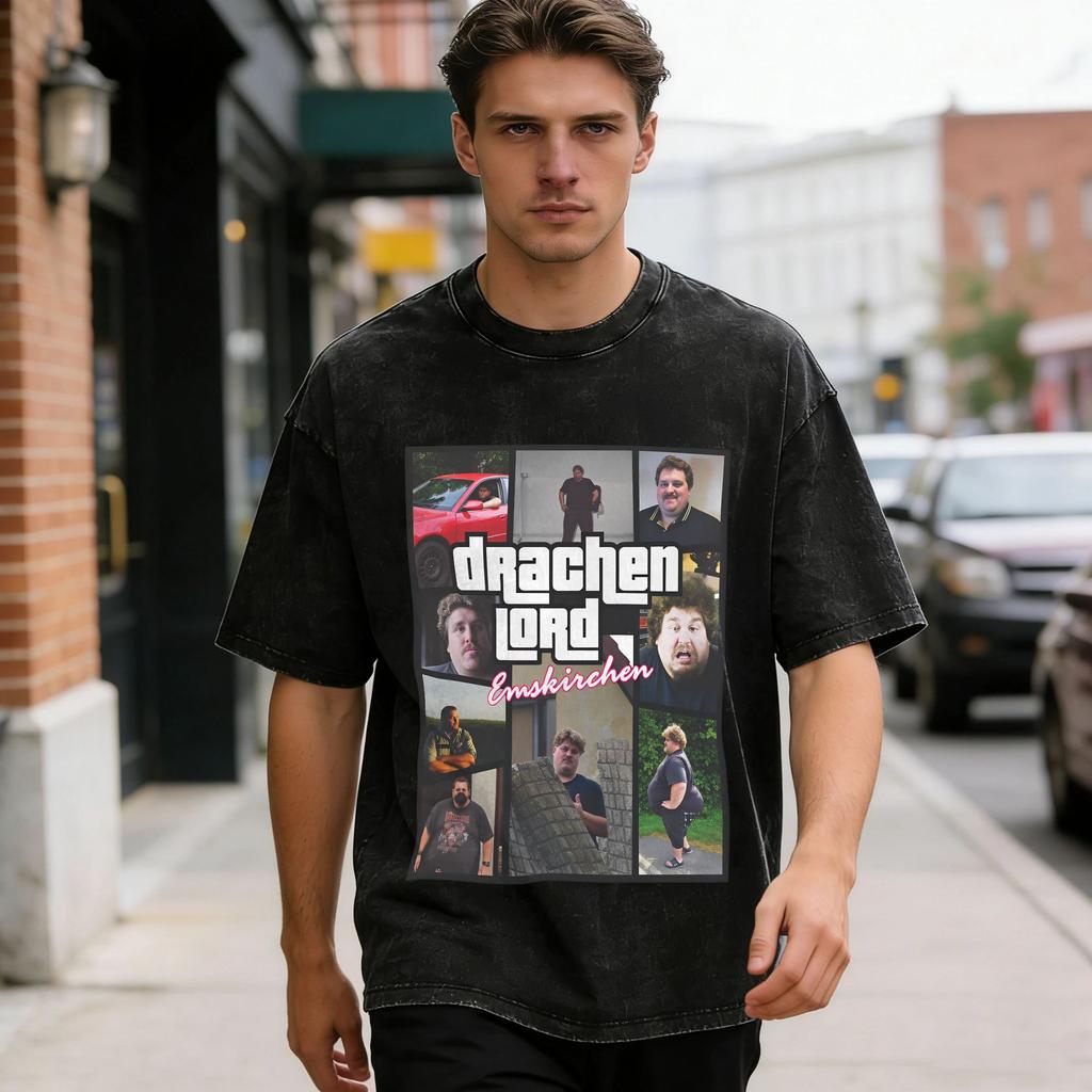 Drachenlord T-Shirt Summer Y2K Fun T Shirts Casual Popular Tee Shirt For Men Short Sleeve Print Tees