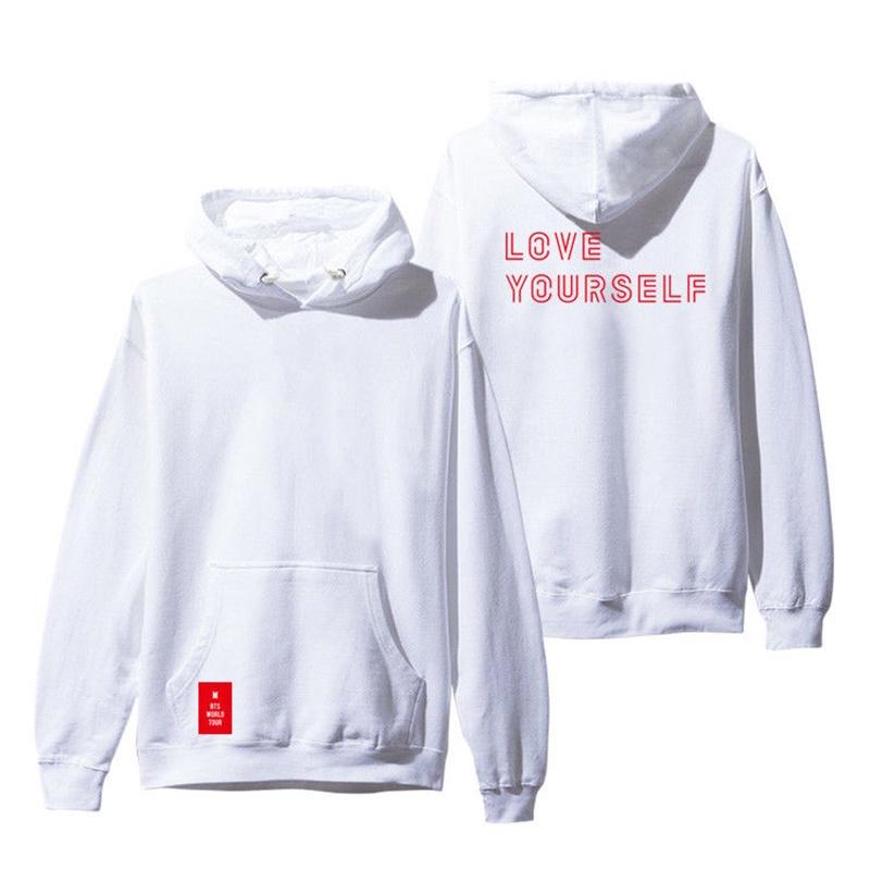 Kpop Bts World Tour Love Yourself Hoodie Cap Sweatshirt Featuring Iconic Members Jimin Suga Jin V For Fans