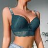 Женский кружевной бюстгальтер со стразами, нижнее белье с подкладкой, сборный бюстгальтер без косточек 75B-90 B Cup
